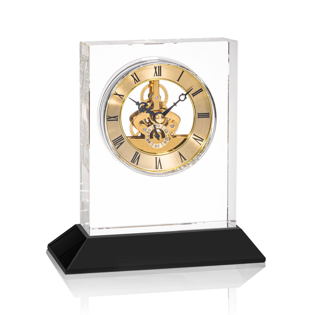 Ashland VividPrint™ Clock on Base - Gold Dial