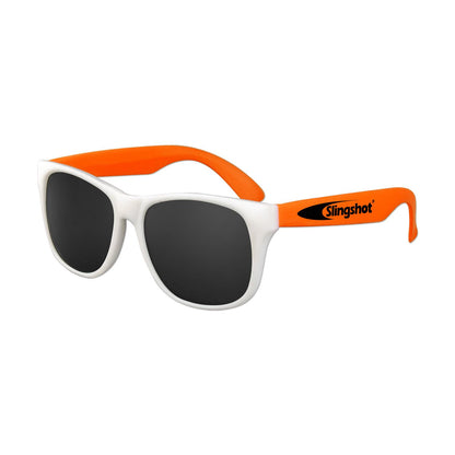 White Frame Classic Sunglasses