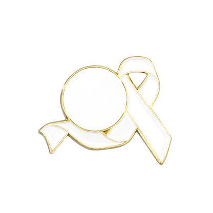 Awareness Ribbon Lapel Pins w/ Custom Logo
