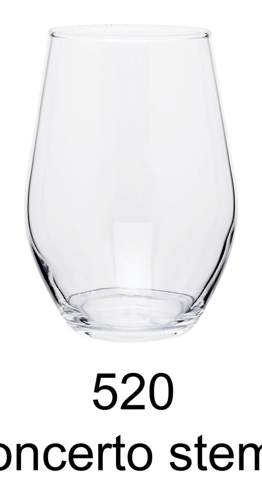 11.5 oz concerto stemless wine