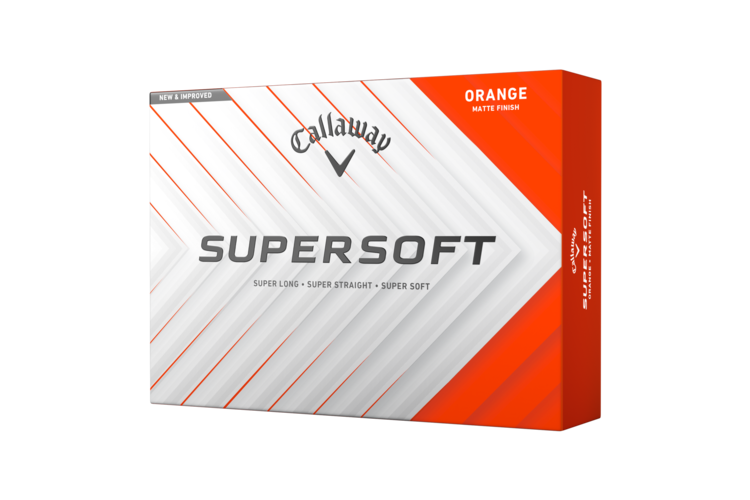 Callaway Supersoft Matte Golf Balls - Orange