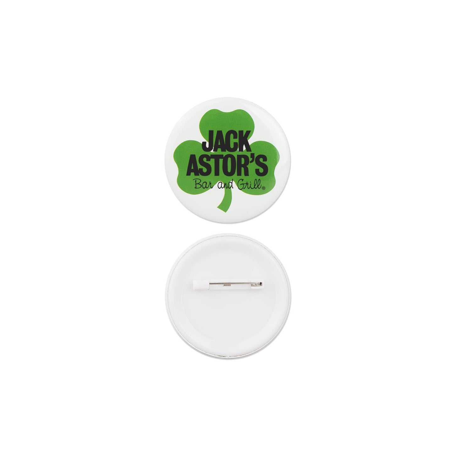 Green Shamrock Button