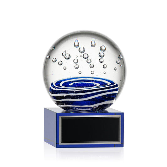 Tranquility Award on Hancock Base - Blue