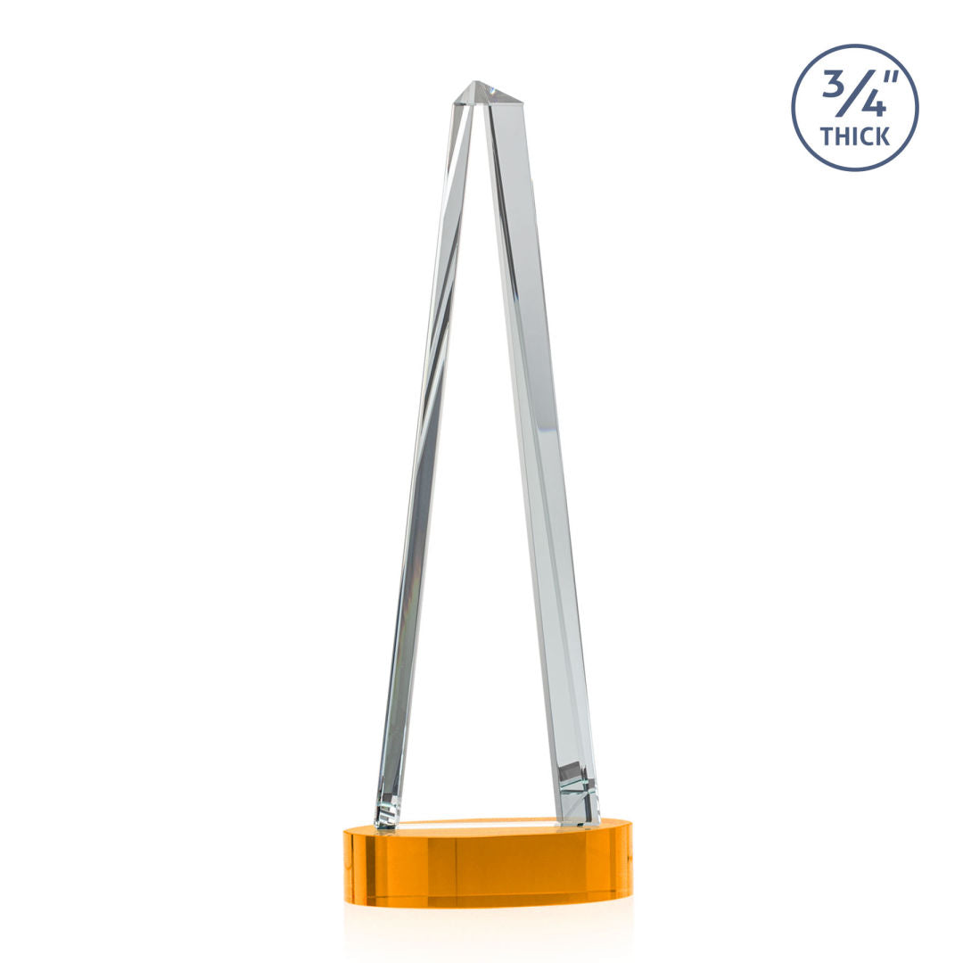 Majestic Tower Award on Alberton Base - Amber