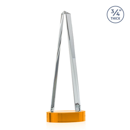 Majestic Tower Award on Alberton Base - Amber