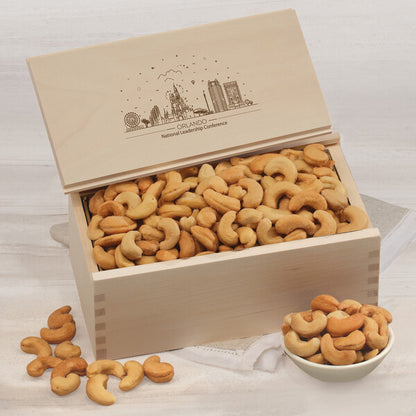 Extra Fancy Cashews in Wooden Collector's Box