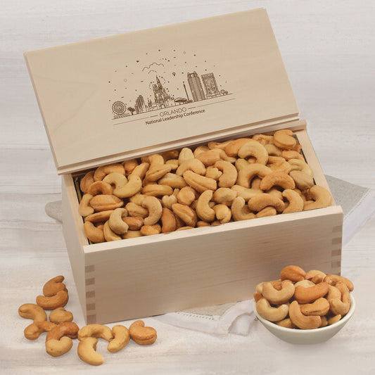 Extra Fancy Cashews in Wooden Collector's Box