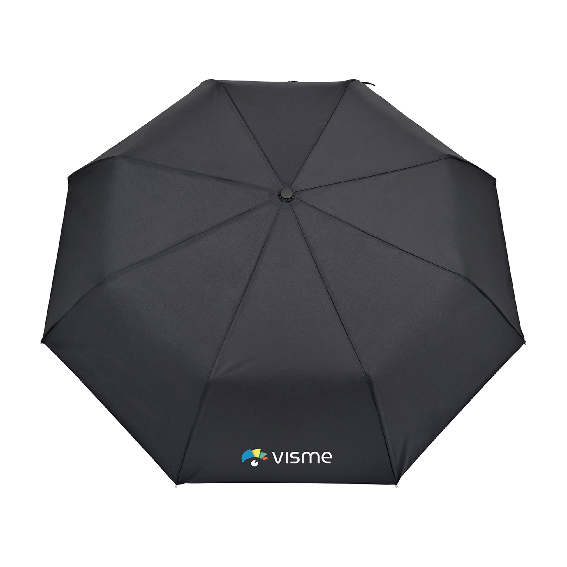 Black Elements 43" Recycled Manual Folding Umbrella