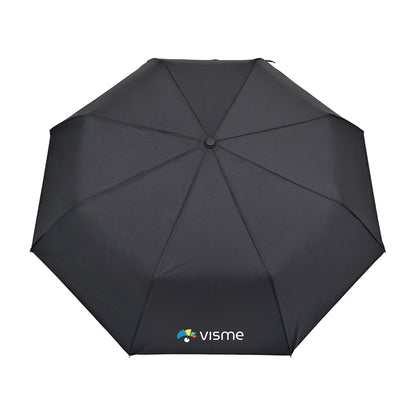 Black Elements 43" Recycled Manual Folding Umbrella