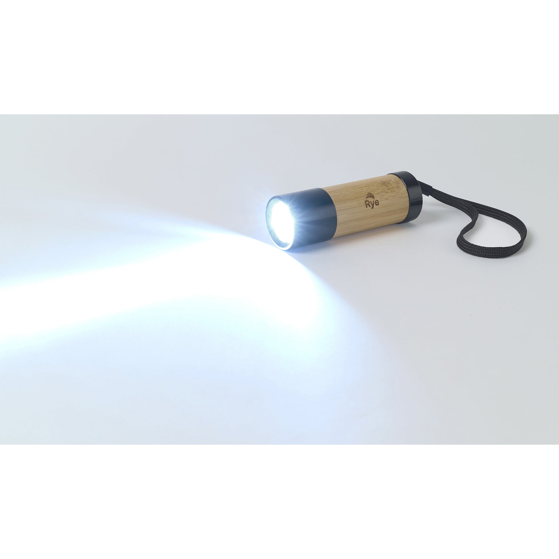 Black/Fresh Bamboo Mini LED Bamboo Flashlight