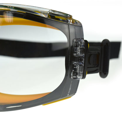 DPG82 Concealer™ Safety Goggle - Black Frame - Clear Anti-Fog Lens