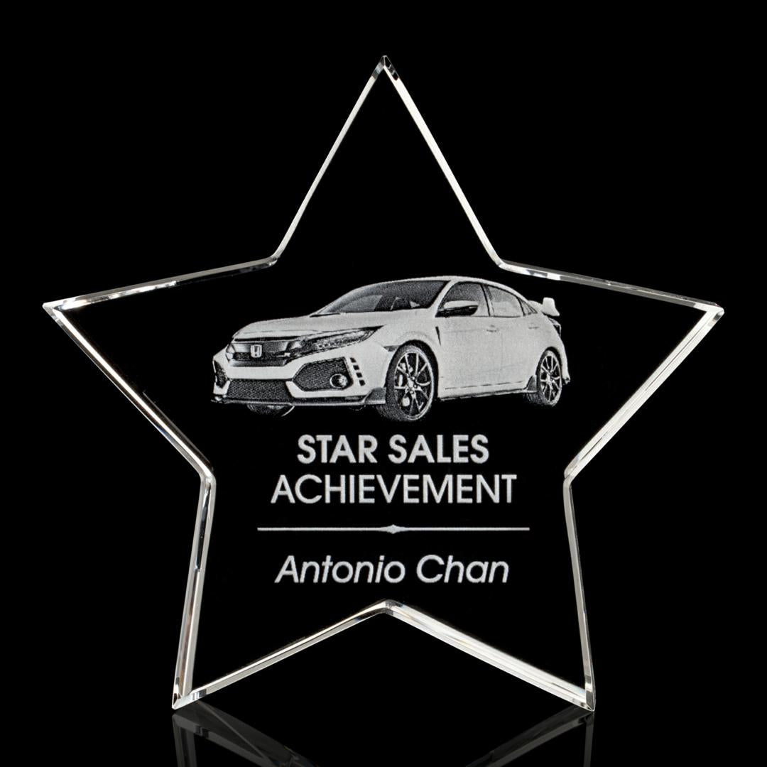 Standing Star Award 3D