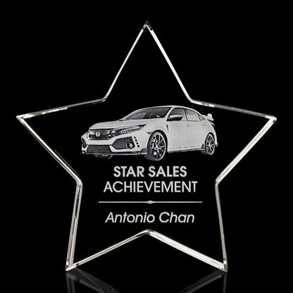 Standing Star Award 3D