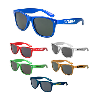 Blue Iconic Metallic Colored Sunglasses
