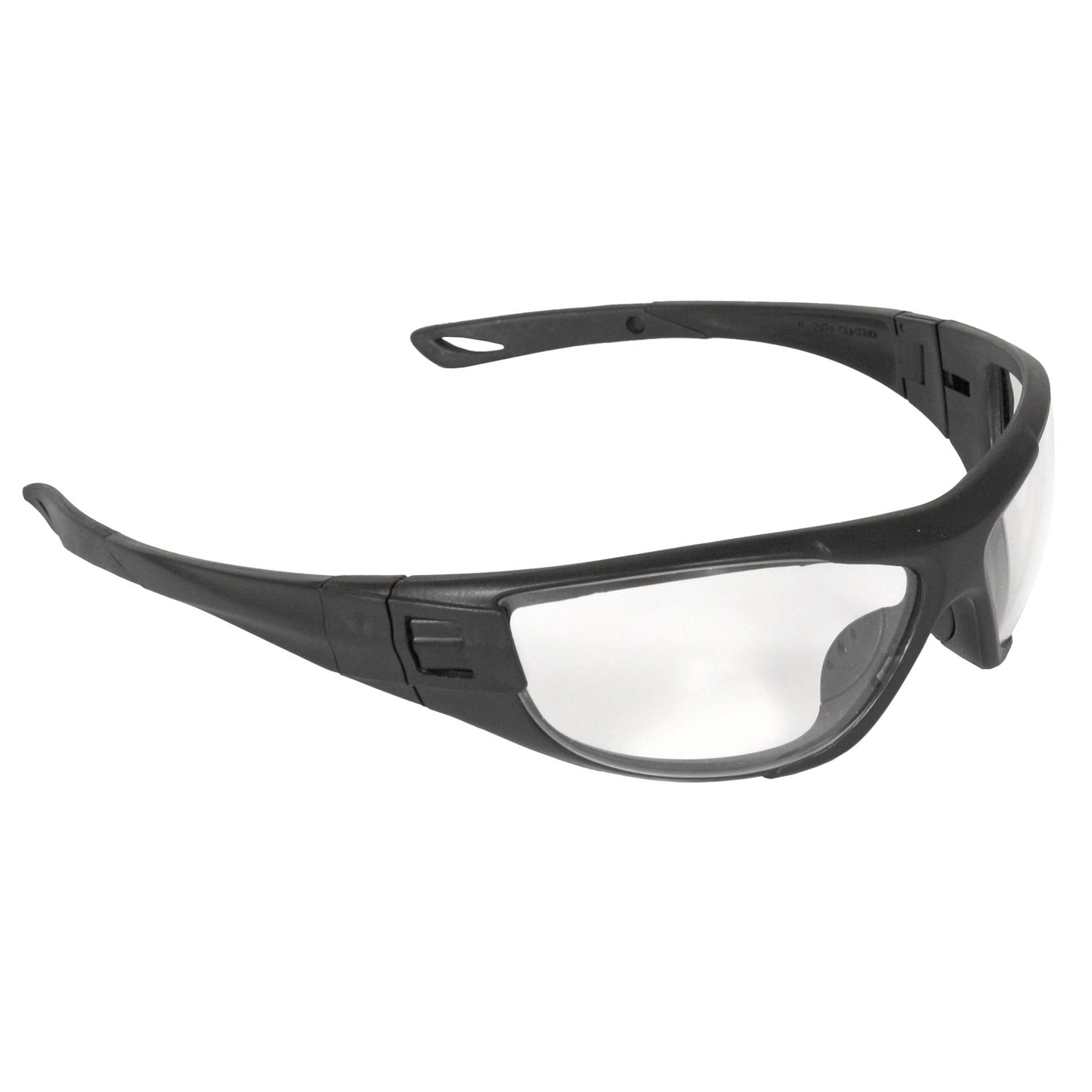 Cuatro™ 4-in-1 Foam Lined Eyewear - Black Frame - Clear Anti-Fog Lens