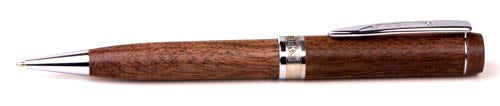 Inforest Flat Top Wood Twist Action Ballpoint Pen
