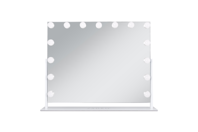 Zadro 15 LED Light Bulb Horizontal Hollywood Makeup Mirror