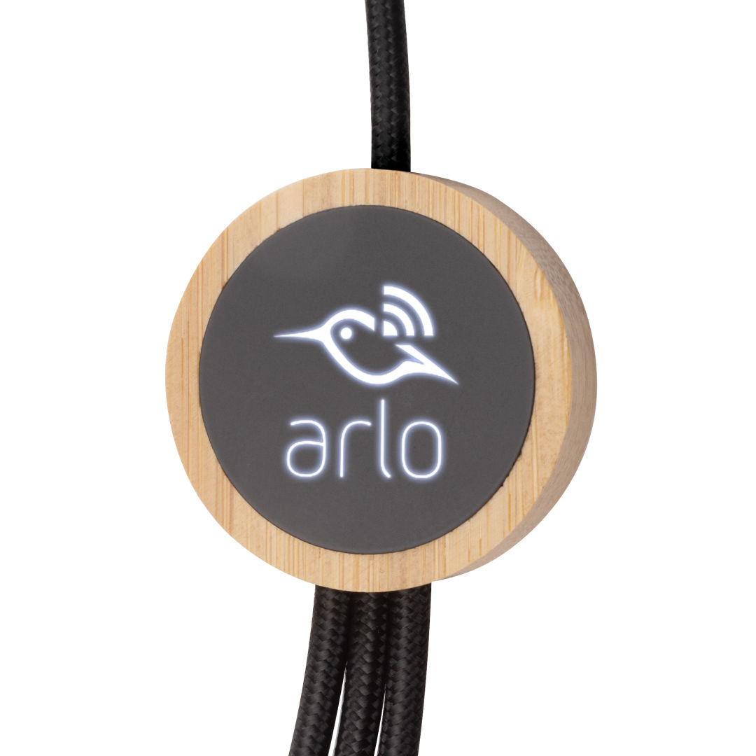 Cirrina Light Up Charging Cable w/Bamboo
