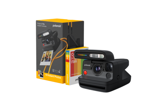 Polaroid Flip Instant Camera + Color Film Bundle - Black