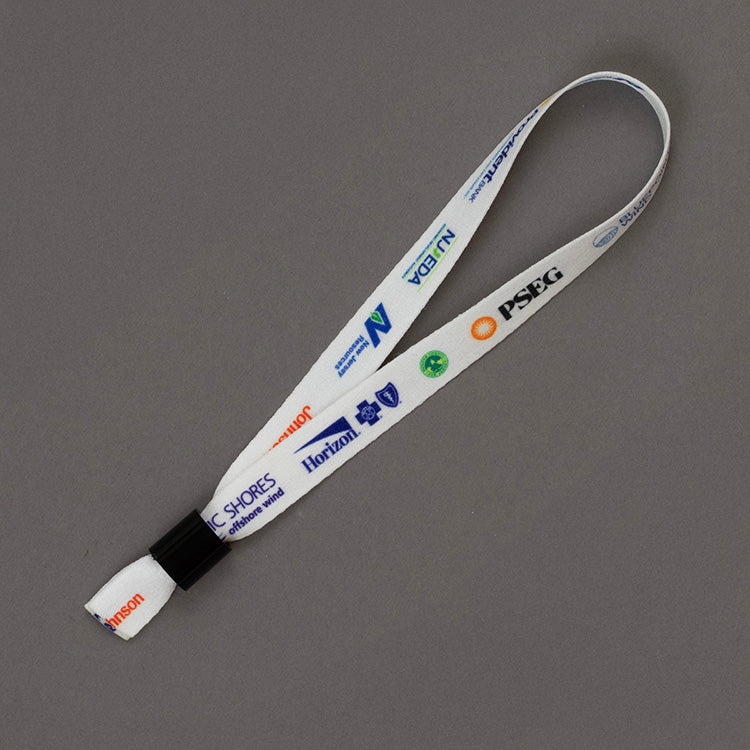 “JULIET” 3/4” Dual Attachment Soft & Smooth Sublimation Lanyard
