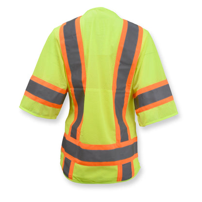 SV63W Two Tone Surveyor Type R Class 3 Women's Safety Vest - Green - Size 2X
