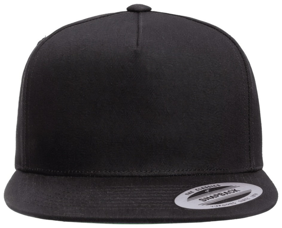 Five-Panel Cotton Twill Snapback Cap - 6007