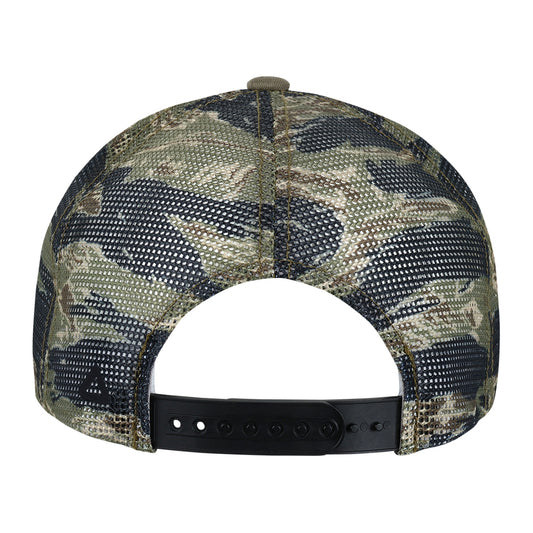 Dark Olive/Tiger Print Ahead Tiger Trucker