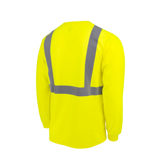 ST21-2 Class 2 Mesh Long Sleeve T-Shirt - Green - Size 2X