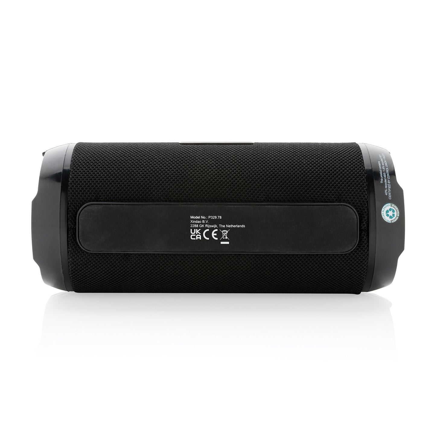 Black RCS Recycled Plastic Soundboom Waterproof 6W Speaker