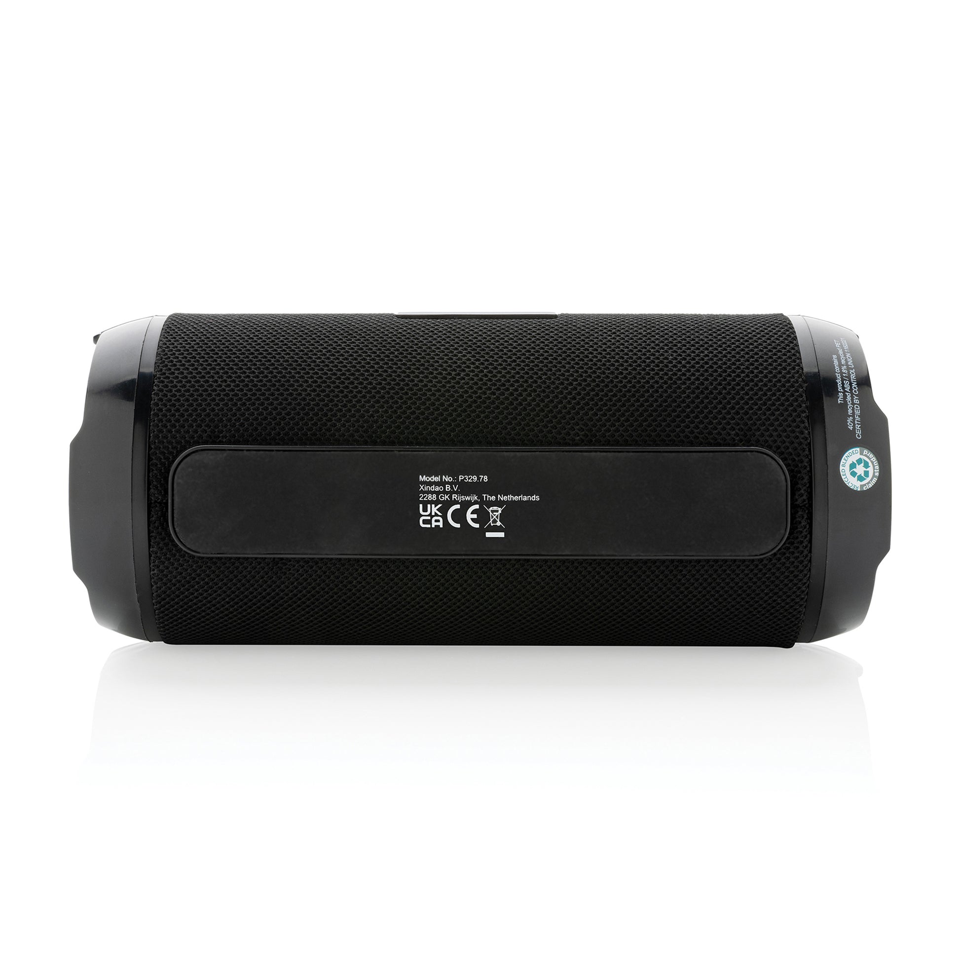 Black RCS Recycled Plastic Soundboom Waterproof 6W Speaker