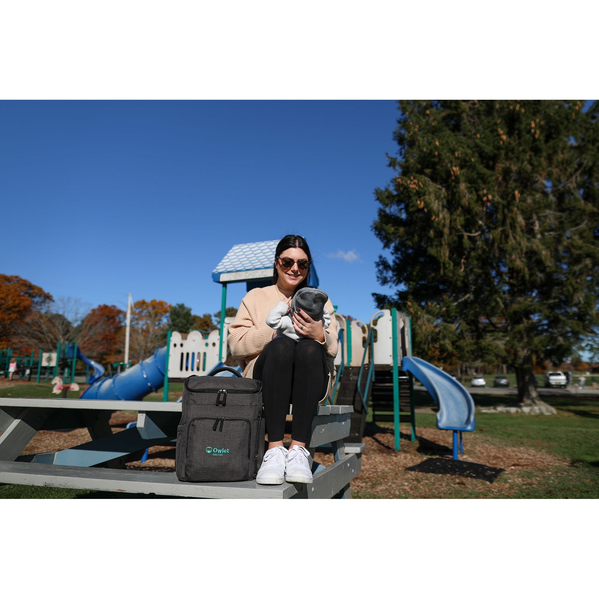 Charcoal Heather Reagan Diaper Backpack