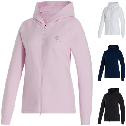 Black FootJoy Womens Full Zip Ottoman Hoodie  - 2XL