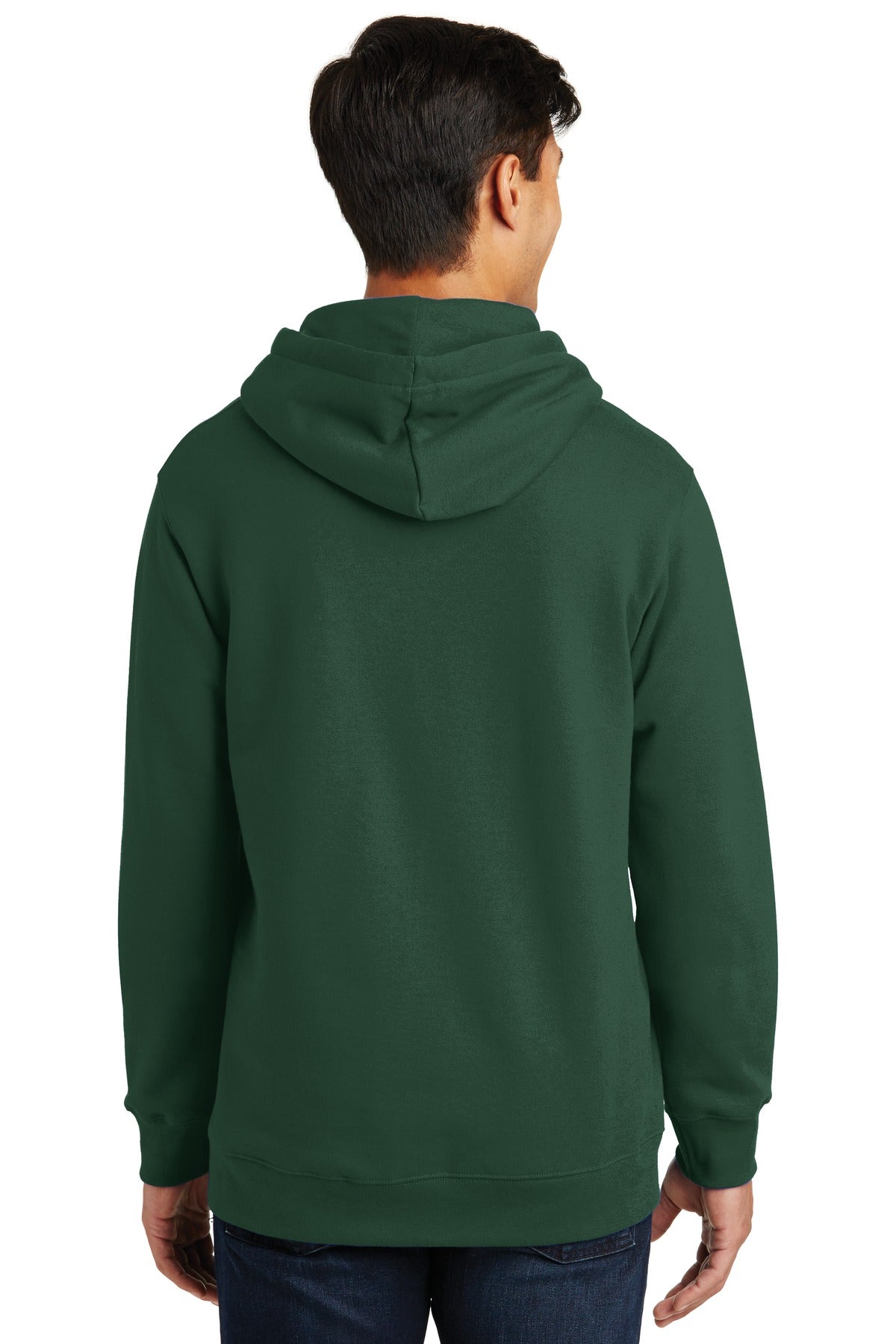 Forest Green Port & Company Fan Favorite Fleece Pullover Hooded Sweatshirt. PC850H