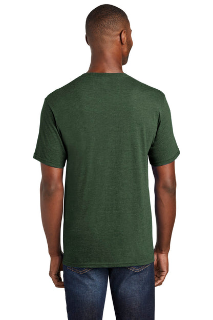 Forest Grn Hth Port & Company Fan Favorite Blend Tee. PC455