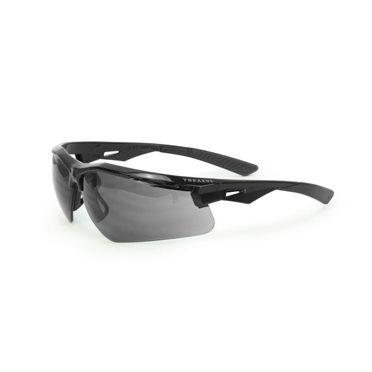 Thraxus™ Safety Eyewear - Black Frame - Smoke Lens