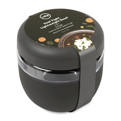 Charcoal W&P Seal Tight Plastic Bowl 24 Oz.