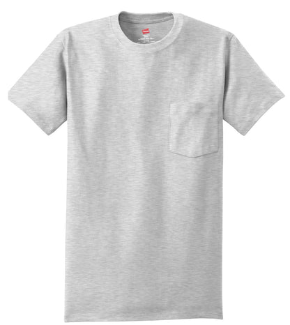 SanMar front-view-of-ash-hanes-authentic-100-cotton-t-shirt-with-pocket-5590.jpg?v=1757095644