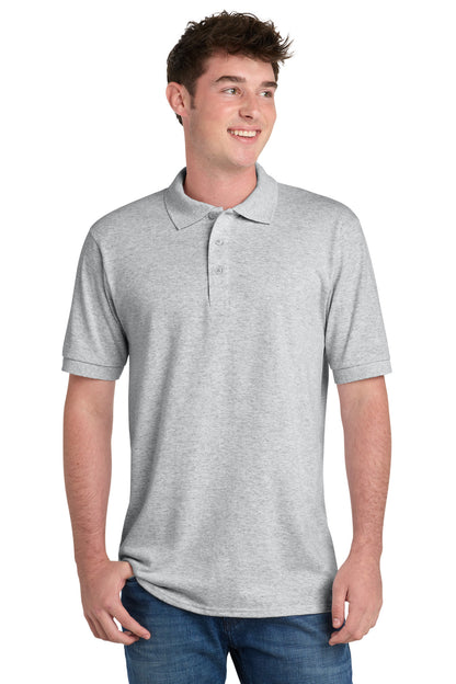 Front View of Ash Port & Company Tall Core Blend Jersey Knit Polo. KP55T