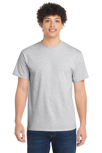 Front View of Ash Port & Company Tall Essential Tee. PC61T