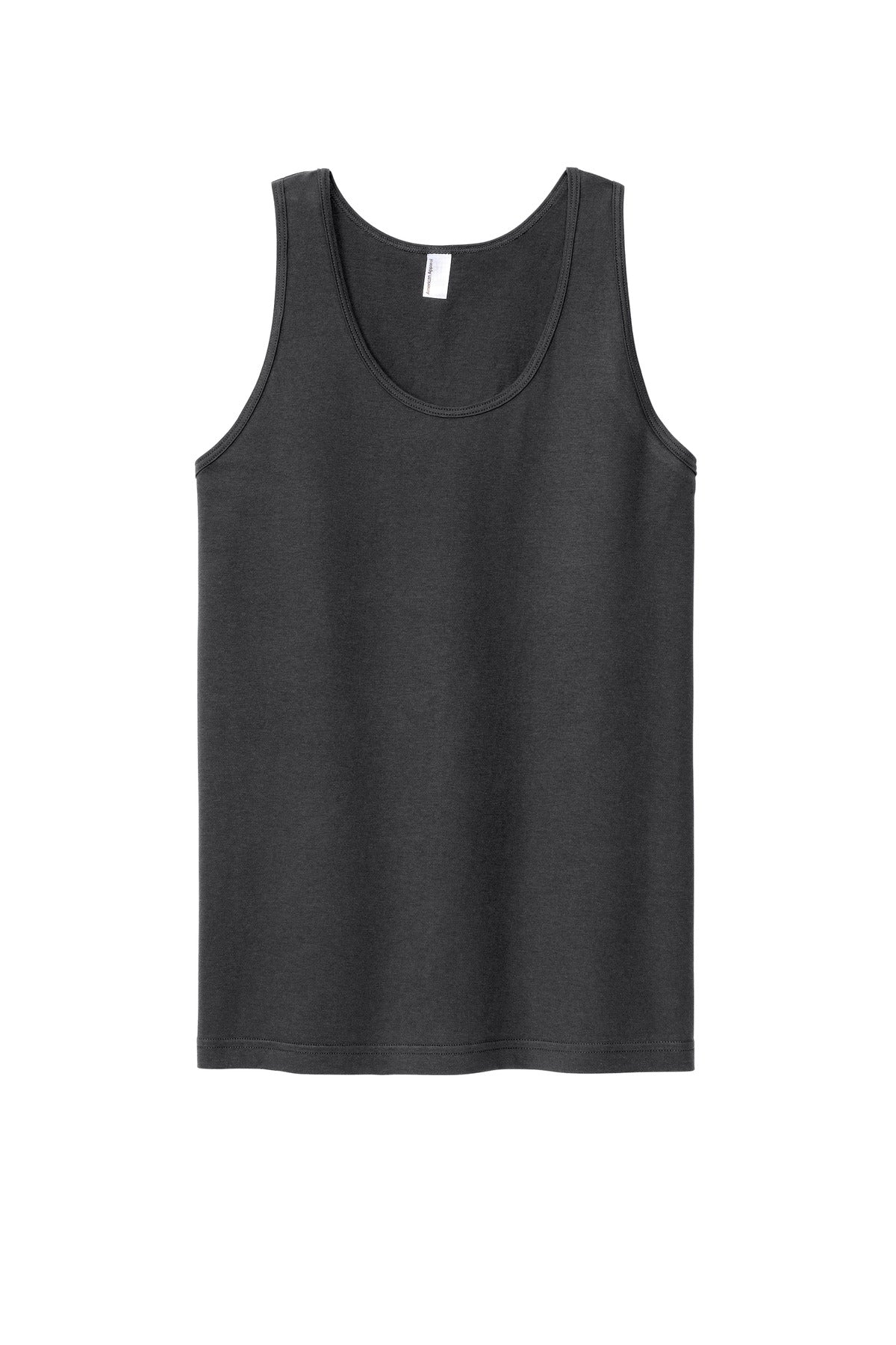 Front View of Asphalt American Apparel Fine Jersey Unisex Tank 2408