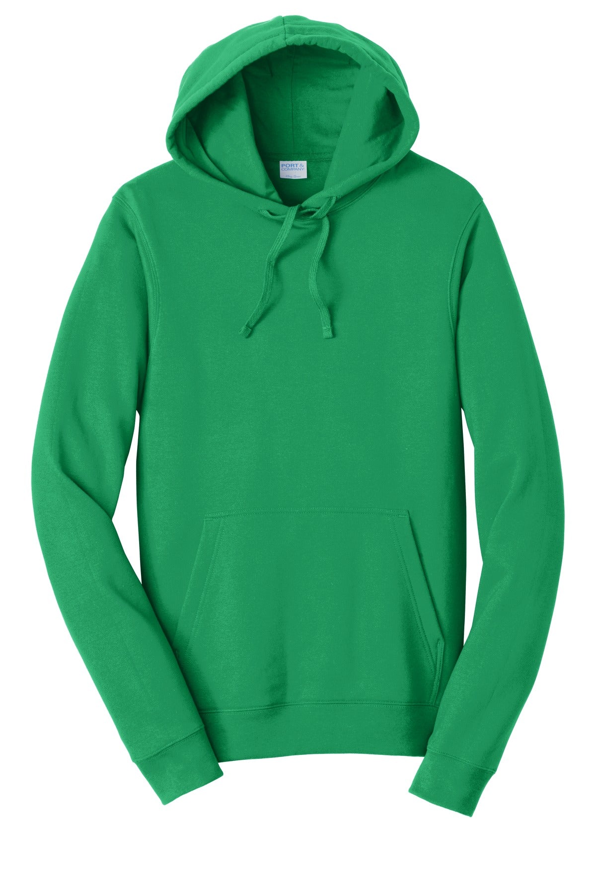 Front View of Athl Kelly Port & Company Fan Favorite Fleece Pullover Hooded Sweatshirt. PC850H