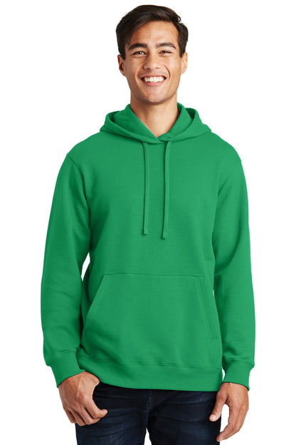 Front View of Athl Kelly Port & Company Fan Favorite Fleece Pullover Hooded Sweatshirt. PC850H