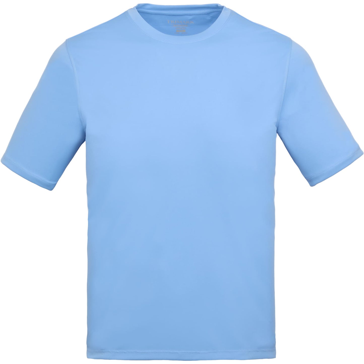 Front View of Blue DARA SS Tech Tee - Men's plain