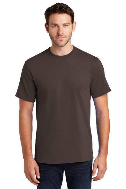 Front View of Brown Port & Company Tall Essential Tee. PC61T