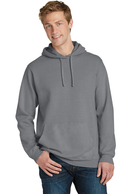 Front View of Coal Port & Company Beach Wash Garment-Dyed Pullover Hooded Sweatshirt. PC098H