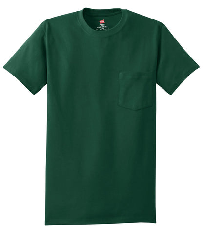 SanMar front-view-of-deep-forest-hanes-authentic-100-cotton-t-shirt-with-pocket-5590.jpg?v=1757095645