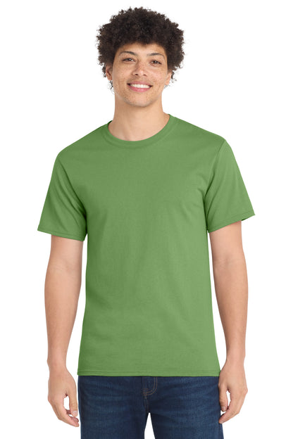 Front View of Dill Green Port & Company Tall Essential Tee. PC61T