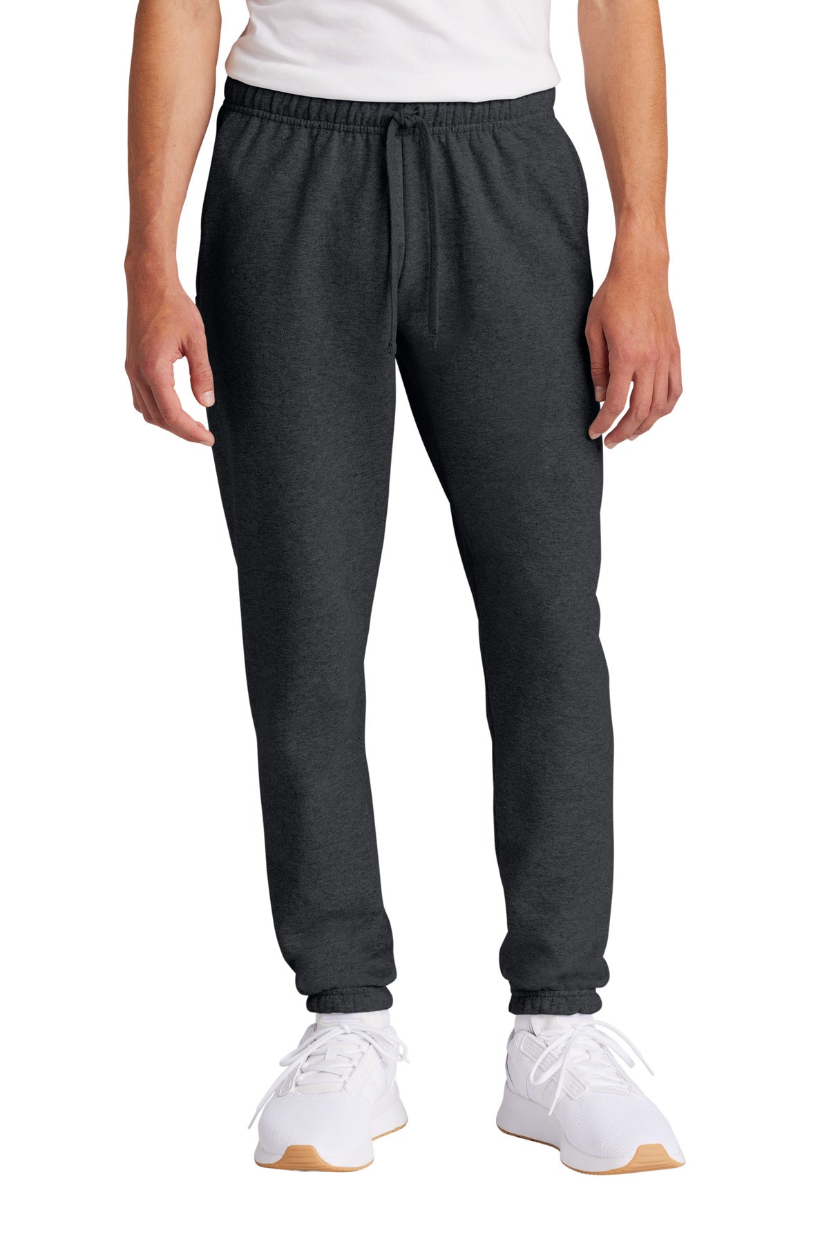 Front View of DkHtGry Port & Company Core Fleece Sweatpant PC78SP