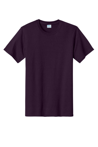 Front View of Eggplant Port & Company Tall Essential Tee. PC61T