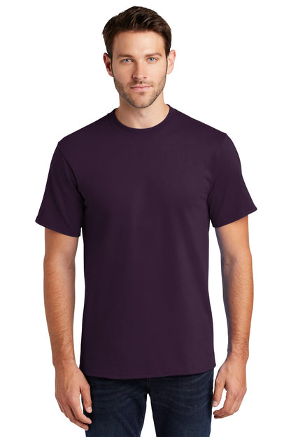 Front View of Eggplant Port & Company Tall Essential Tee. PC61T